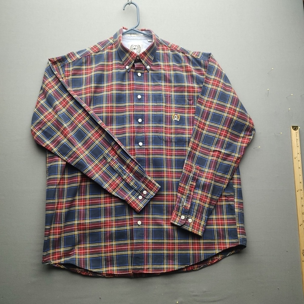 Cinch Shirt Mens XL Multicolor Plaid Long Sleeve Button  Up Shirt Western Cowboy